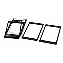 uxcell Plastic Laptop Computer 7mm to 9.5mm HDD SSD Hard Disk Drive Thickening Gasket Pad Frame 5pcs Black