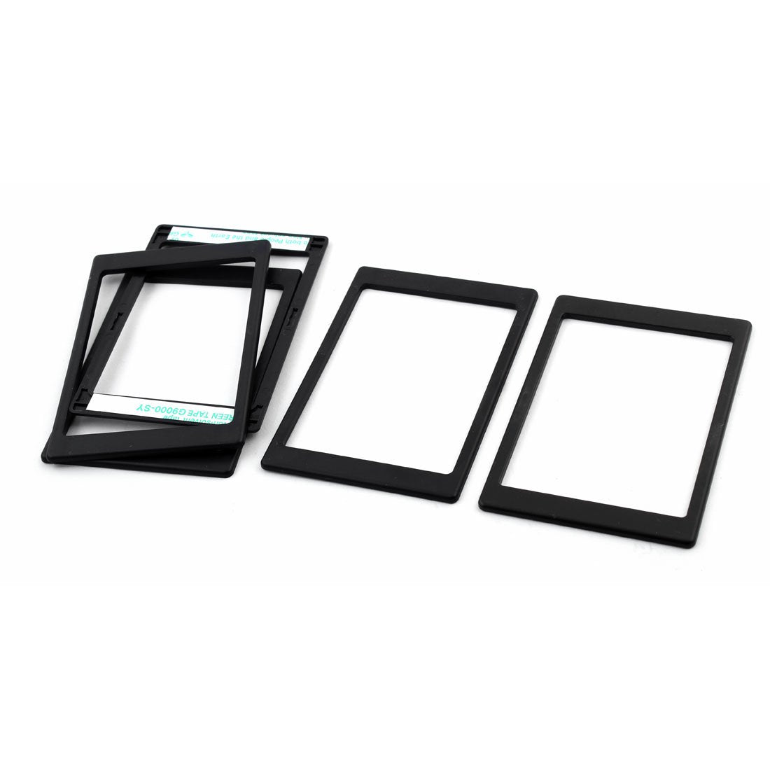 uxcell Plastic Laptop Computer 7mm to 9.5mm HDD SSD Hard Disk Drive Thickening Gasket Pad Frame 5pcs Black