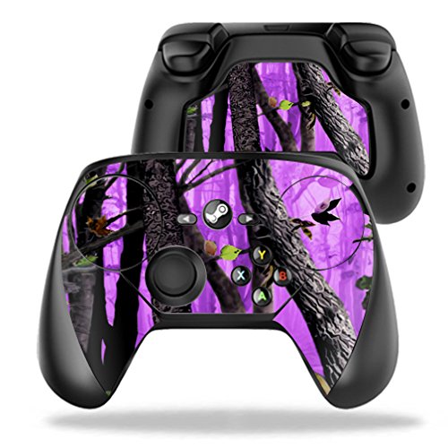 MightySkins Skin Compatible with Valve Steam Controller case wrap Cover Sticker Skins Purple Tree Camo