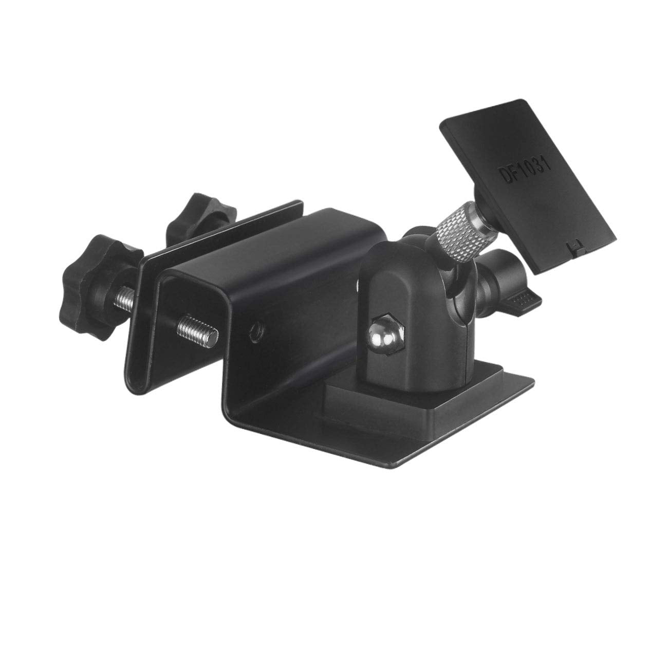 HOLACA Weatherproof Gutter Mount for Ring Solar Panel- Adjustable Aluminum Alloy Outdoor Mount Accessories for Ring Solar Panel (Black)