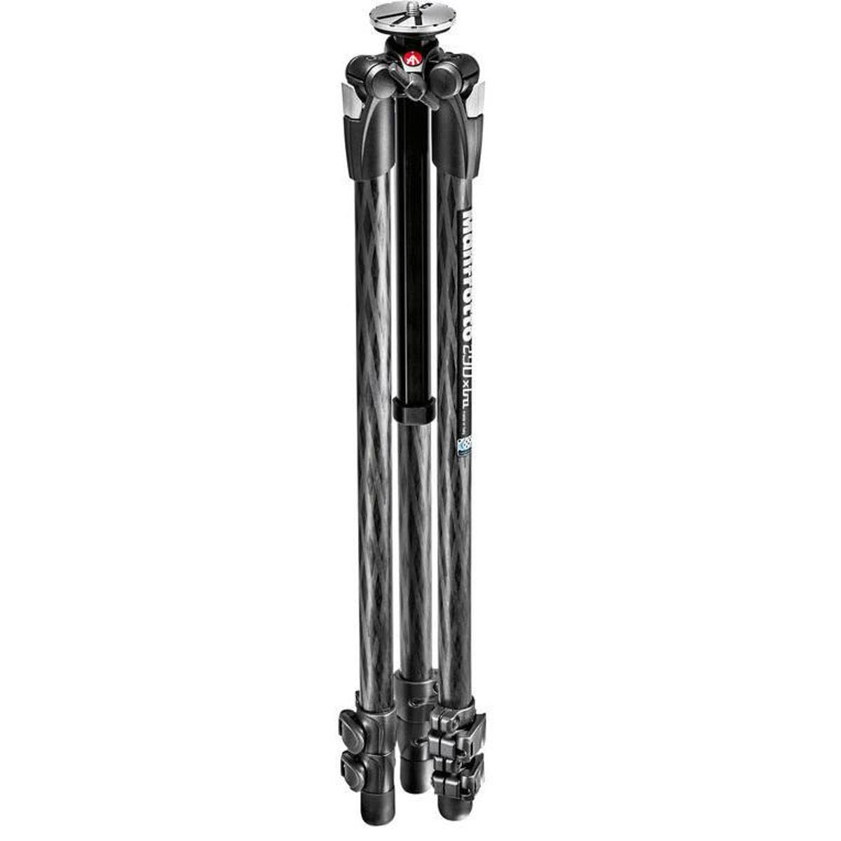 Manfrotto 290 Xtra Carbon Fiber 3-Section Tripod (MT290XTC3US) Black