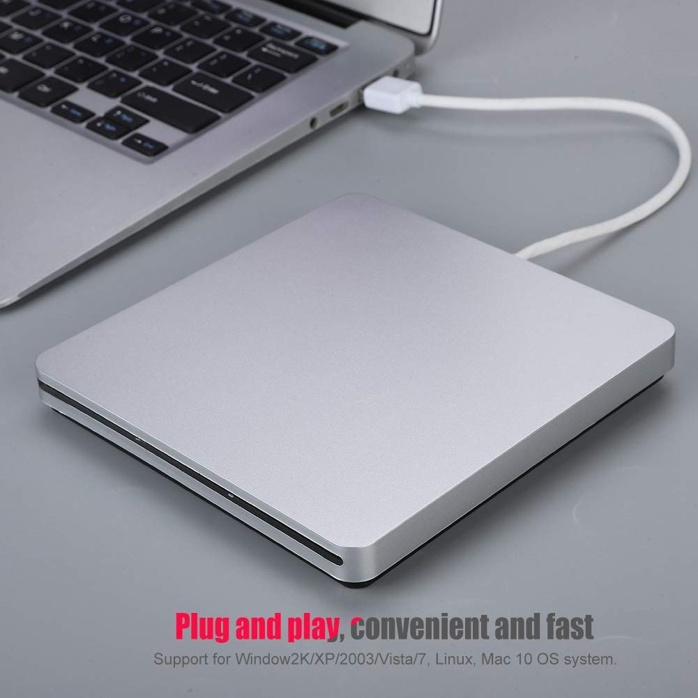 Wendry USB Ultra Slim External DVD Drive USB 3.0 Data External Slot-Load DVD CD Driver Compatible for System/System