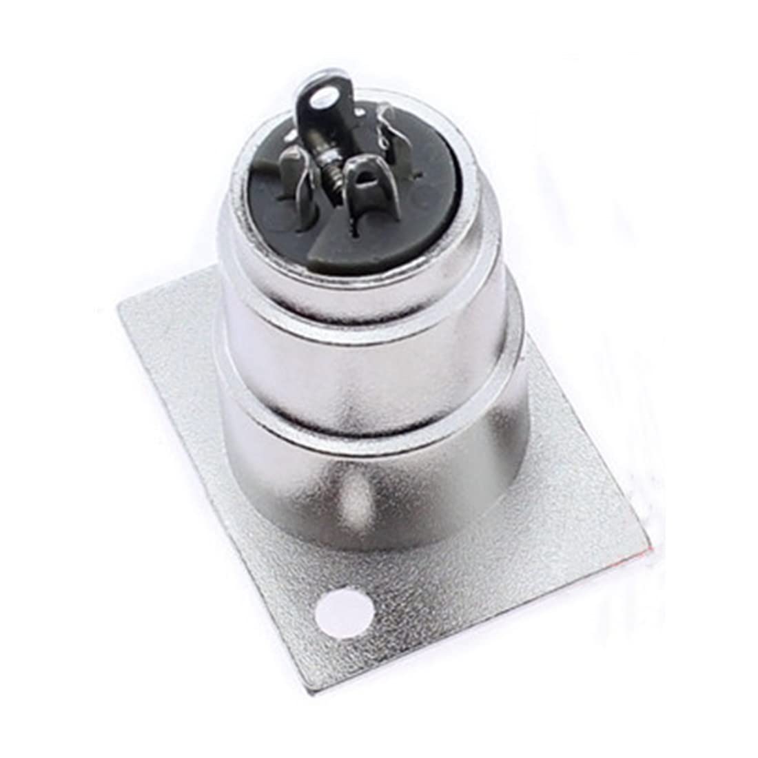 bnafes XLR 3-Pin Female Jack Socket Audio Speaker Panel Mount Connector Adapter for Microphone 6-Pack