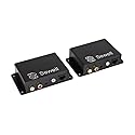 Sewell Sound Link Audio over single cat5e or cat6, 3.5mm or RCA, 600m or 2000 ft, bi-directional, up to two inputs/outputs Black