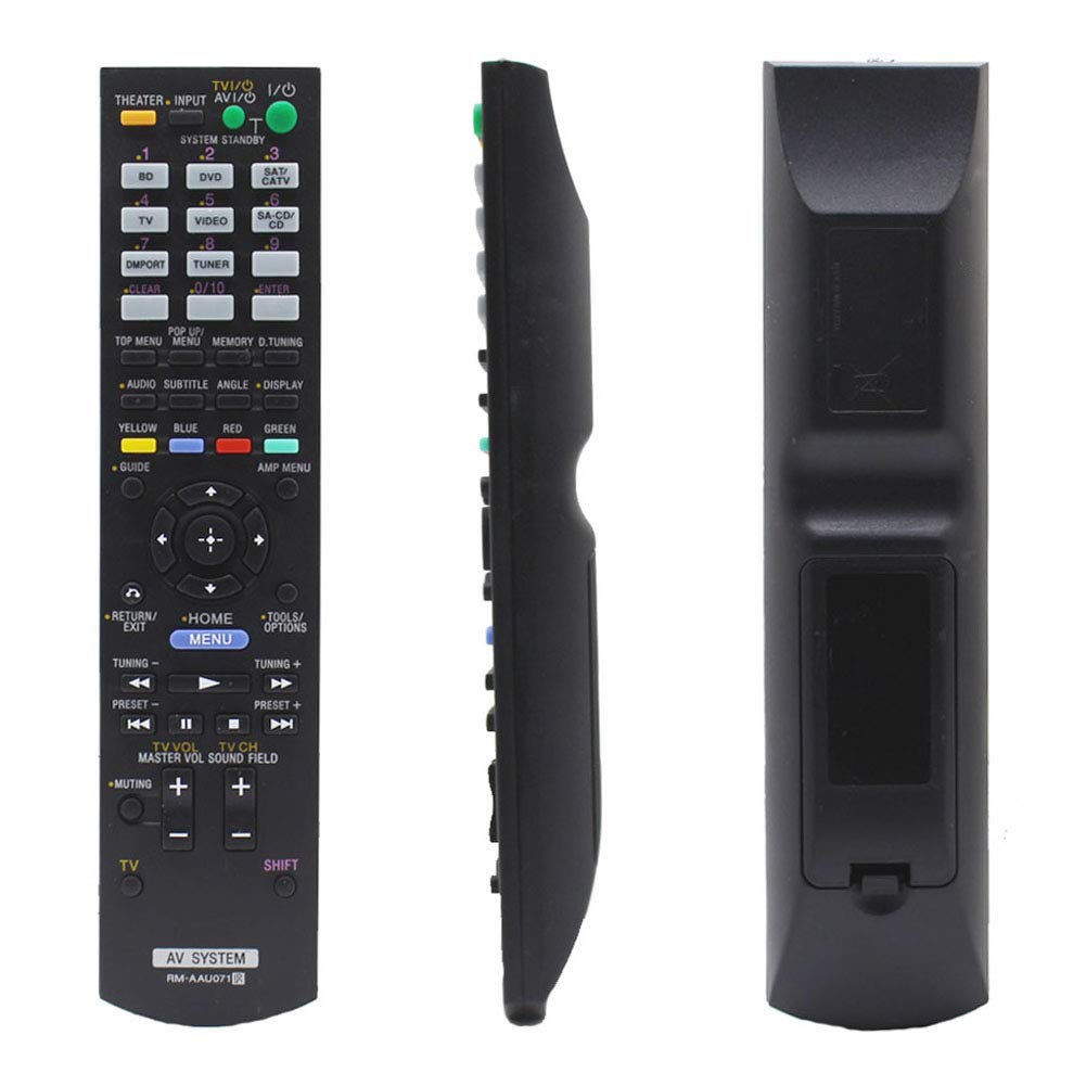 Replaced Remote Control Compatible for Sony STR-DH510 RMAAU071 148761111 STR-DH710 HTSS370HP Audio/Video AV Receiver Home Theater System