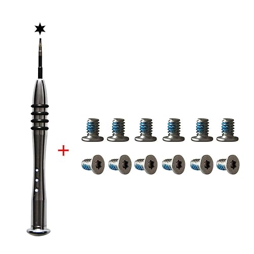 Bfenown 12PCS M2x3 Torx T5 Bottom Cover Screws + Screwdriver for Dell XPS 13 9343 9350 9360 XPS 15 9550 9560 9570 Precision M5510 5520 5530 5540,