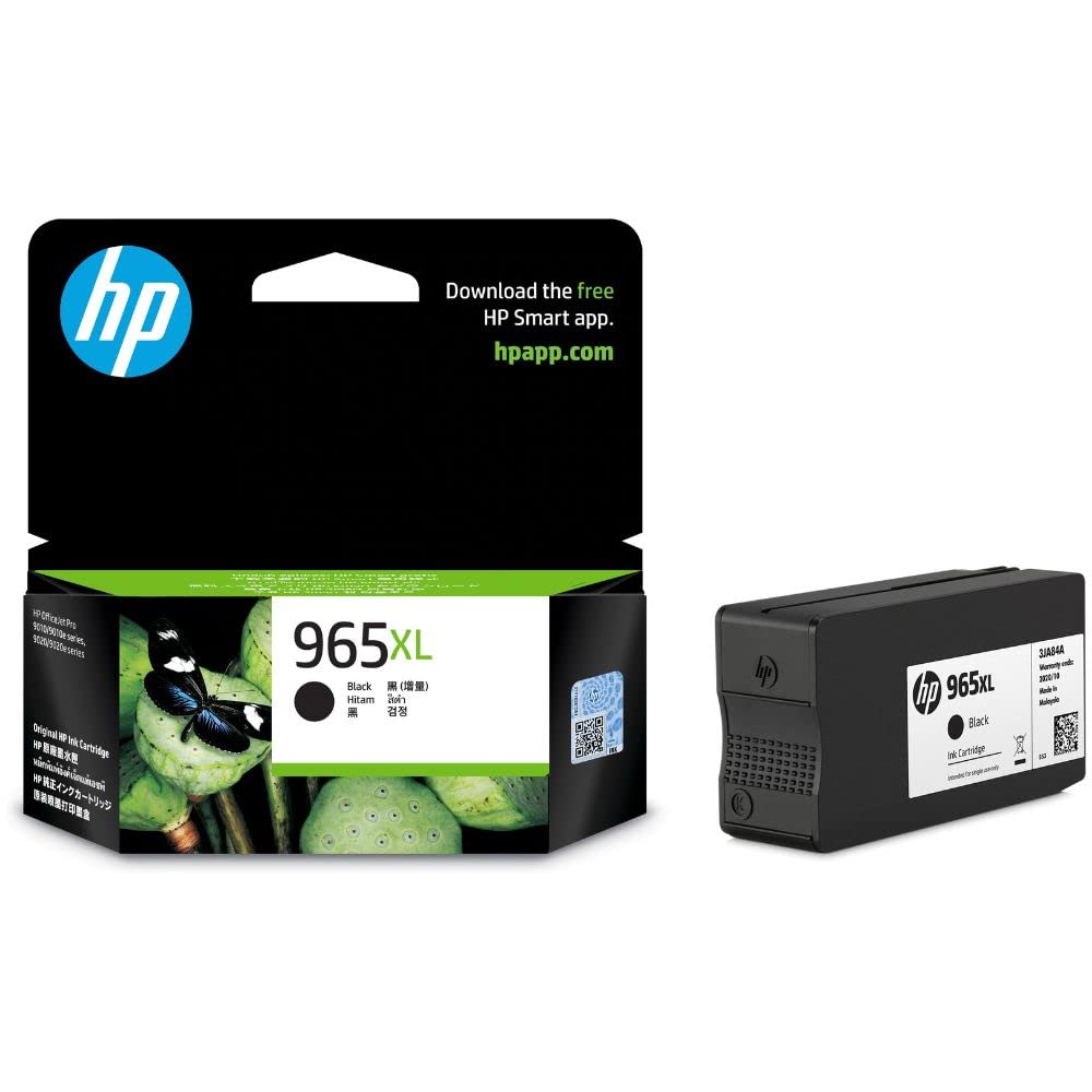HP 965XL Ink Cartridges (6.8", 7500 Pcs, 2lbs, 12", 6.2", 9.8") - HP - Compatible with HP Printers - Black Ink - Refillable - Wide Printer