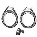 E-Simpo 2pcs LS2208 USB to RJ45 Cable 7ft 2mtr CBA-U01-S07ZAR Dura-Gray For Zebra Symbol Barcode Scanner Ls2208ap Ls1203 Ls4208 Ls4278 Ds6707 Ds6708