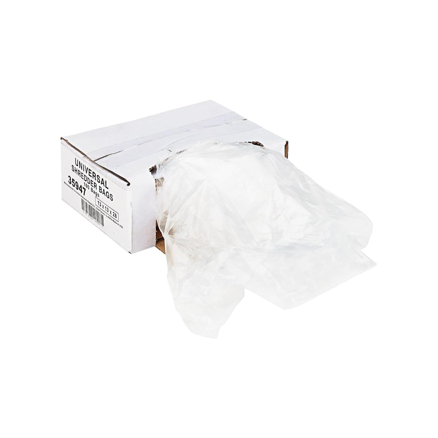 Universal 35947 High-Density Shredder Bags, 16 gal Capacity, 100/Box