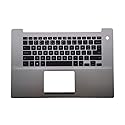 Replacement for Dell 15 5580 5585 5588 Laptop Upper Case Palmrest Non-Backlit Keyboard Assembly Part K8HH4 0K8HH4 Top Cover Sliver