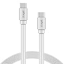 Xyst 4-Ft. Flat USB-C to USB-C Cable, White