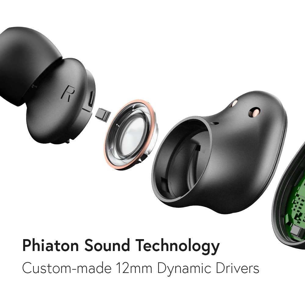 Phiaton Bonobuds True Wireless Earbuds Noise Cancelling Bluetooth Earbuds. Ambient Mode Headphones with Touch Controls. 20 Hr Battery and Quick Charge