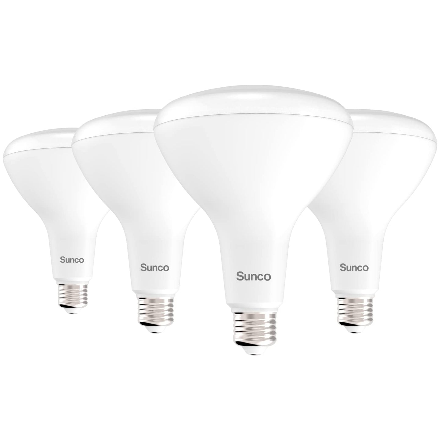 Sunco 4 Pack BR40 LED Flood Light Bulb, E26, 17W=100W, 4000K Cool White
