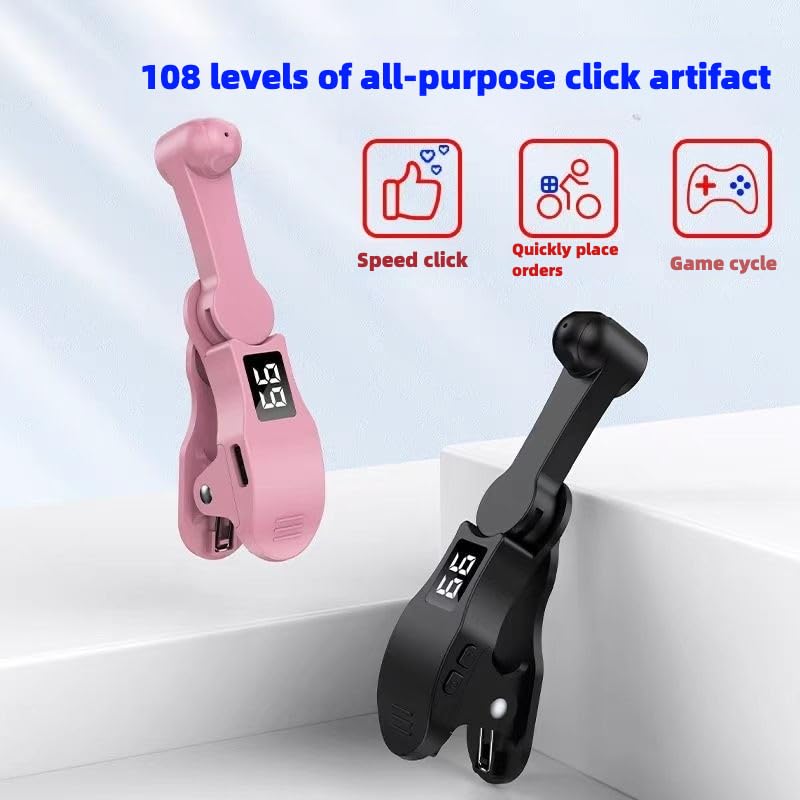 2 Pcs Auto Clicker for Smart Phone, Adjustable Auto Screen Tap for Smartphone Apps, Smartphone Game Screen Touch Digital Tripod