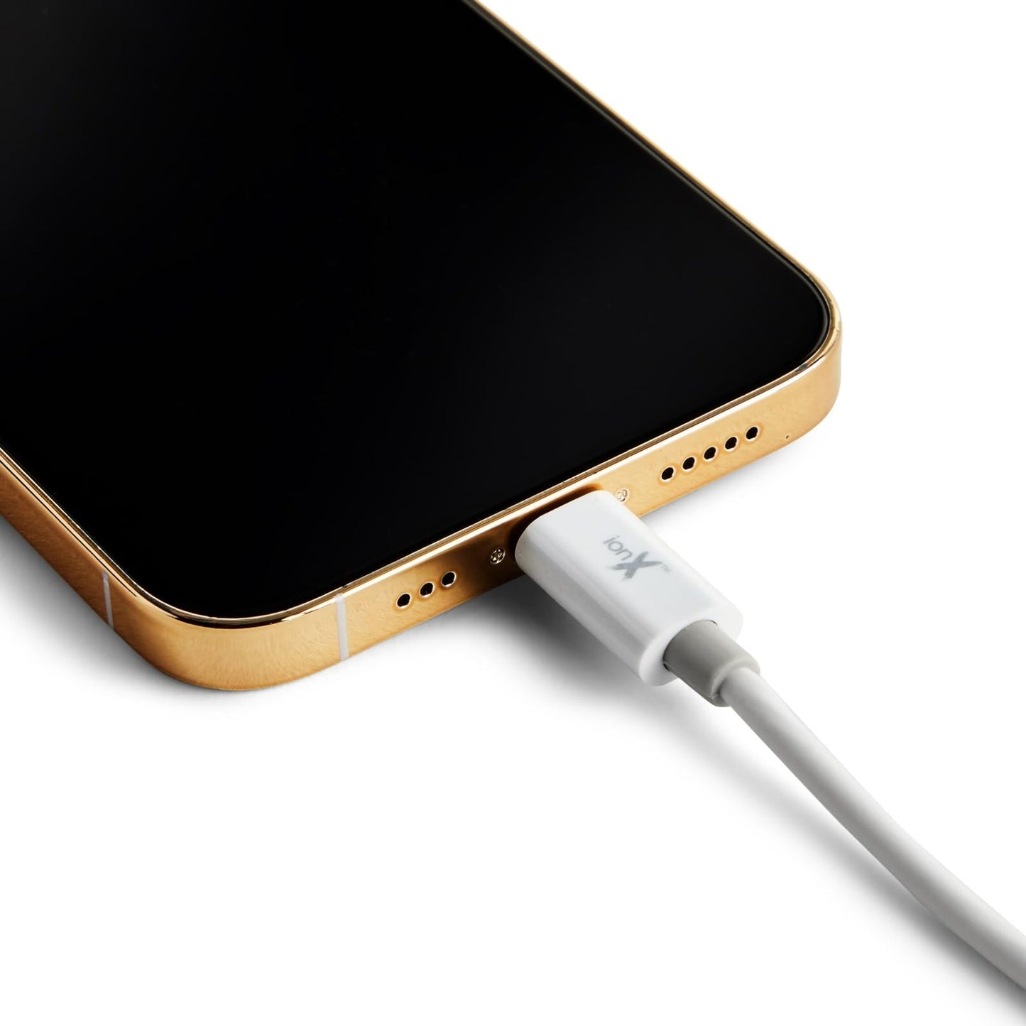 ionX USB-C to Lightning Cable - 6.6 Ft, White - MFi Certified 60W PD Fast Charge & Sync