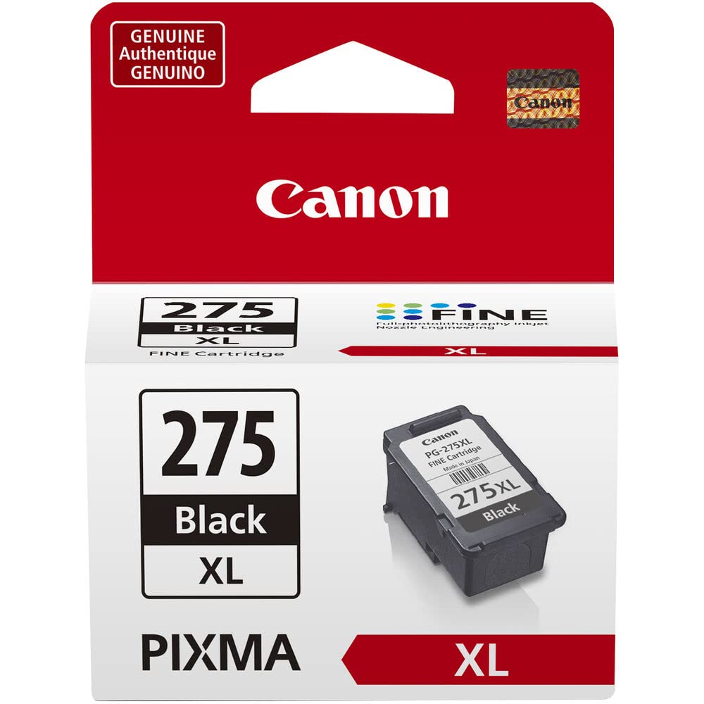 Canon PG-275 XL BlackHigh Capacity Ink Cartridge (4981C001) CL-276 XL Color High Capacity Ink Cartridge (4987C001) - Retail Packaging (2 Items)