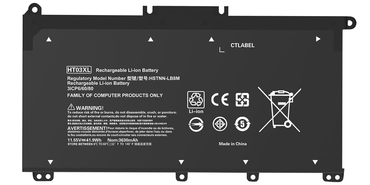 HT03XL HSTNN-LB8M Laptop Battery L11119-855 for HP Pavilion15-CS 15-DA 15-DB 15-DW 17-by 17-CA 14-CE 14-CF 14-DF Series 15-CS0053CL 15-DW0033NR