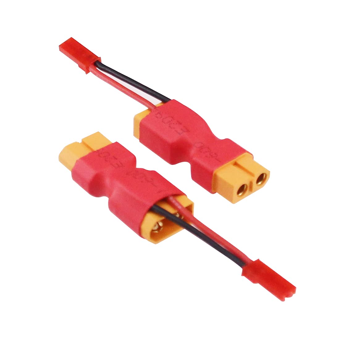 BDHI 3pcs XT60 Male to Female Connector with in-line JST Male 20awg 5cm Cable Parallel Power Adapter for Camera Gimbal(B170-3)