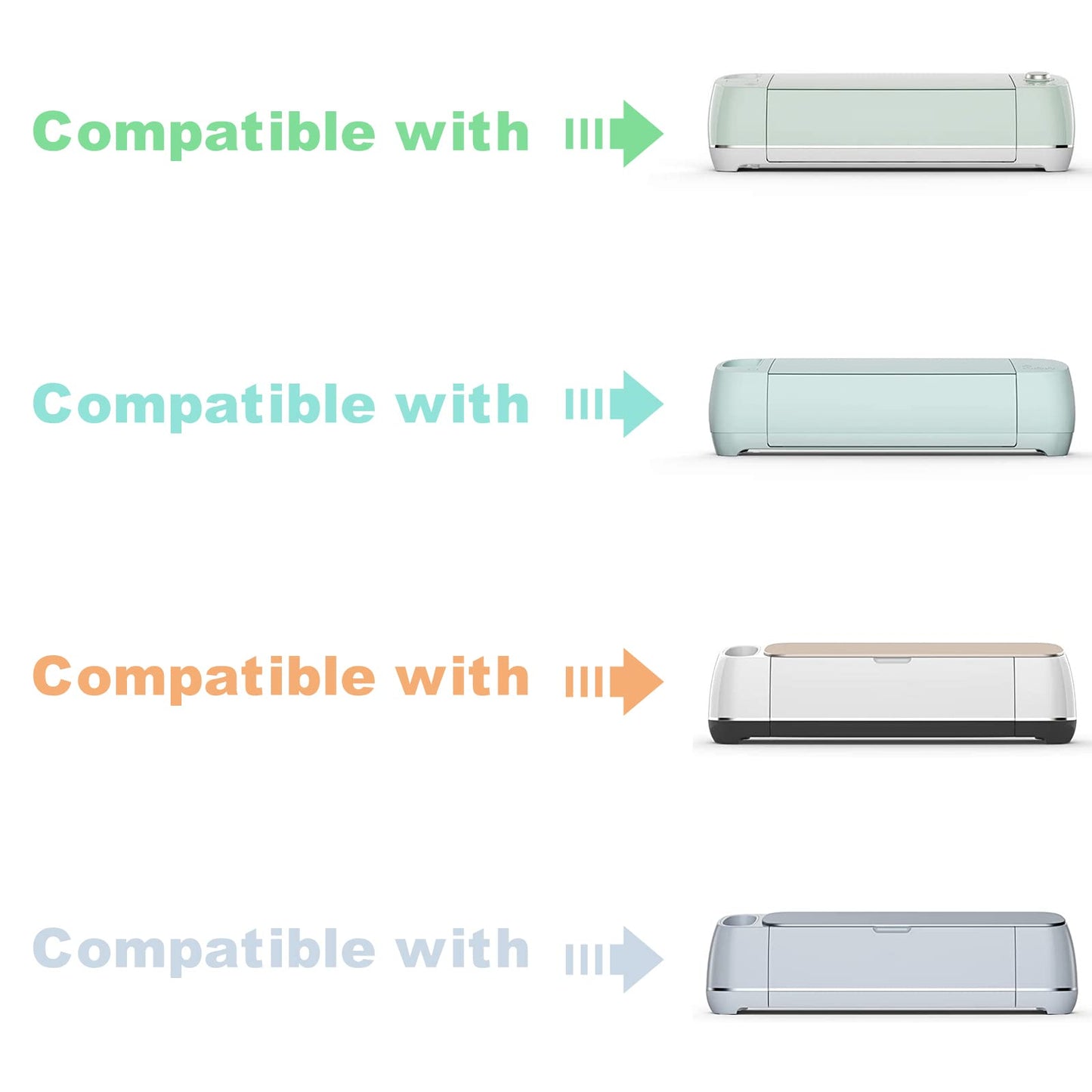 Hadwoer Pen Adapter Set compatible with Cricut Explore Air 2/ Air 3/ Maker/Maker 3, 4PCS Pen Holders Set Compatible with All Pens Less Than 0.48 inch
