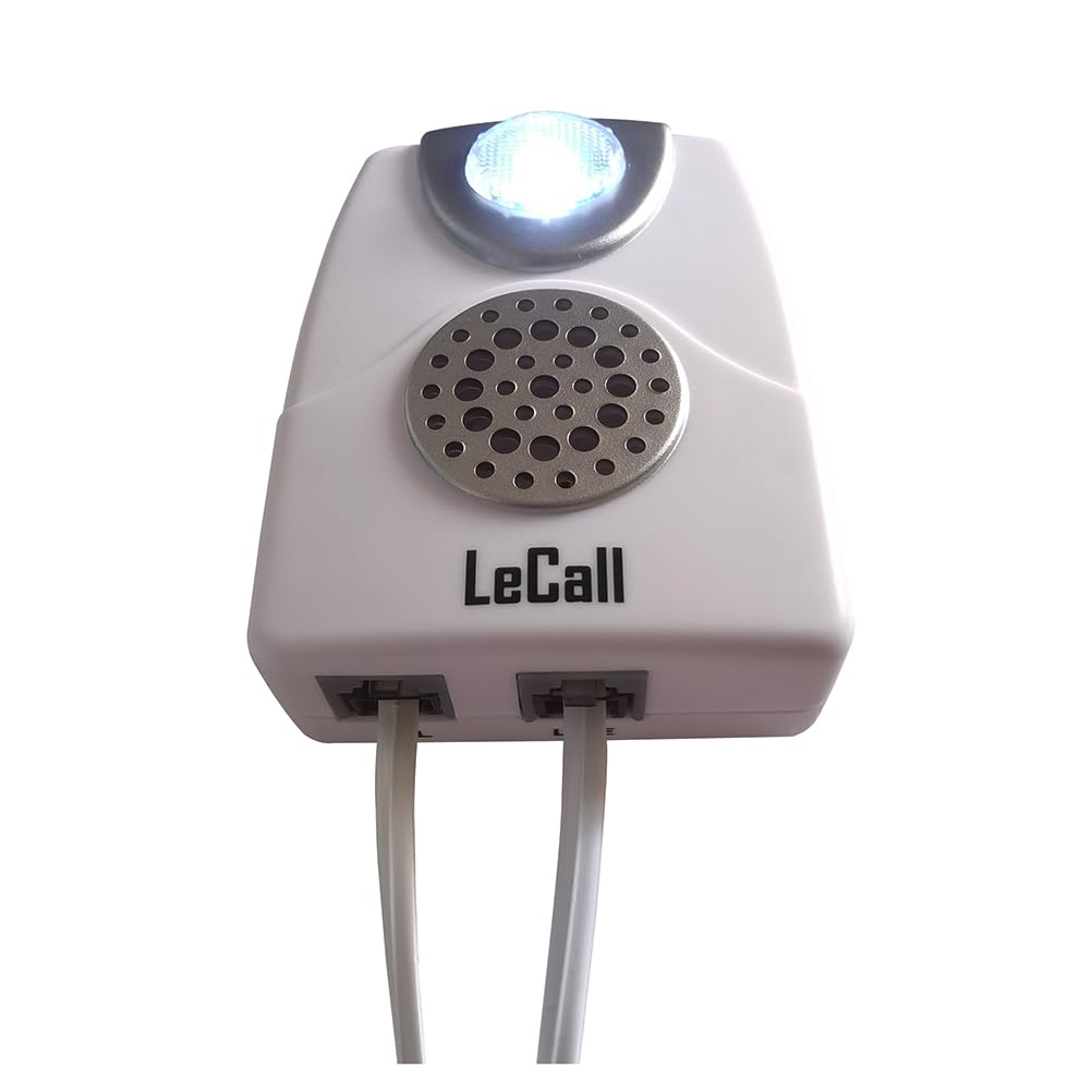 LeCall 2packs Telephone Ringer Amplifier/External Phone Ringer/Phone Ring Enhancer for Landlines, Loud Ringer with Flash Light, TA002