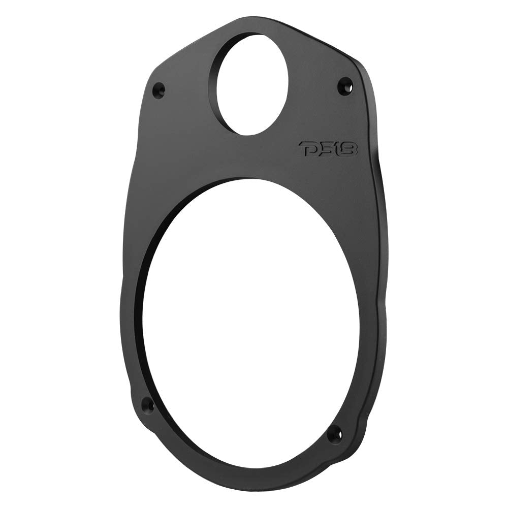 DS18 MP69 6x9 Speaker Adapter Plate | Converts Factory 6x9 Opening to 6.5 Inch Speaker + 1.38 Inch Tweeter | High Density ABS | No Cutting Required |