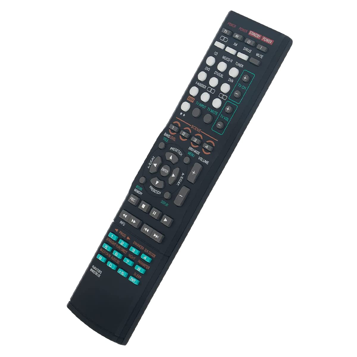 GHUST Replaced Remote Control for Yamaha RAV282 WN05800 RAV283 WN058100 HTR-6130 HTR-6230 RX-V363 RX-V365 RX-V365BL YHT-390 YHT-390BL YHT-391