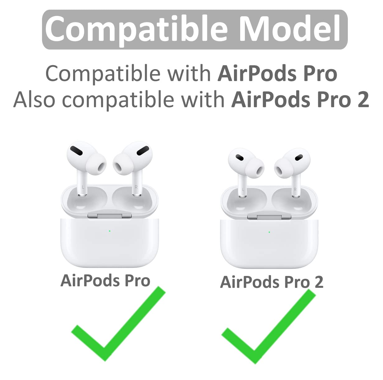 6 Pairs Compatible with AirPods Pro Ear Tips - Small Size Replacement Silicone Rubber Eartips Earbuds Gel Cover Accessories - Small White