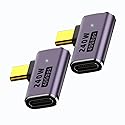 rgzhihuifz Right Angle USB C Male to Female Adapter Extender .Type C Coupler with PD 240W 40 Gbps 8K/60hz Video Compatible for Thunderbolt 4/3…