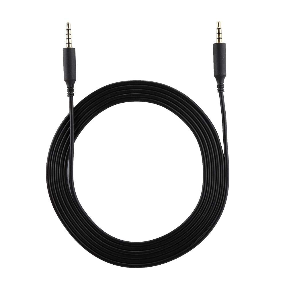Replacement Audio Cable for Gaming Headset 2M 3.5mm Gold Plated Male to Male Audio Cord for AstroA10 A30 A50 Gaming Headset