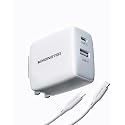Monster 65W USB C Charger Block, PPS 2-Port, Foldable GaN Fast Charger, Heat-Free Ensure Security for iPhone 16 Pro Max/15/14, iPad, MacBook, Samsung