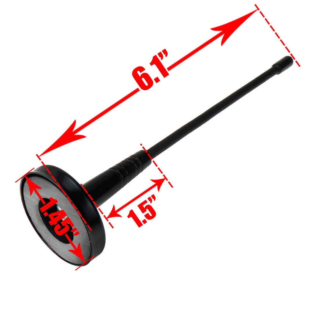 AUTUT Universal Magnetic Base Truck Decorative Car Antenna Roof Mount Car Dummy Antenna No Wire Decoration Only