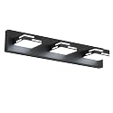 MKBNG 3-Light Modern Bathroom Vanity Light Fixtures, 24-Inch 350° Rotatable LED Vanity Lights Over Mirror, Matte Black Metal Wall Sconce with Acrylic
