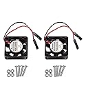 2Pcs 3007 Fan for Raspberry Pi 5 30x30x7mm Cooler Pi Brushless Cooling Case Fan 30MM 1.18in 3.3V 5V DC Quiet for Raspberry Pi 4, Pi 3 B+, Pi 3 B, 2