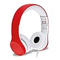 Nenos Kids Headphones for Toddlers - Limited Volume (Red)