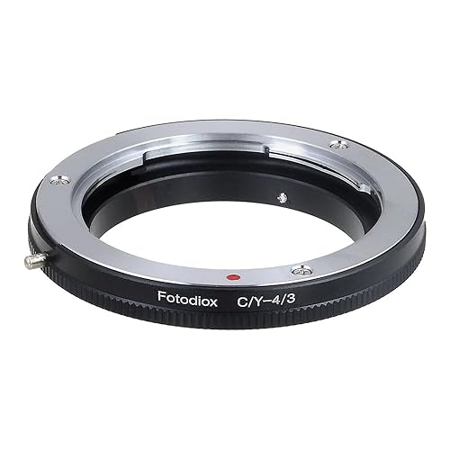 Fotodiox Lens Mount Adapter, Contax Yashica (c/y or cy) Lens to OM 4/3 (Four Thirds) Mount Camera Adapter, for Olympus E-1, E-3, E-10, E-20, E-30