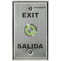 Seco-Larm Enforcer Push-to-Exit Plate, Vandal Resistant, Illuminated (SD-7275SGEX1Q)