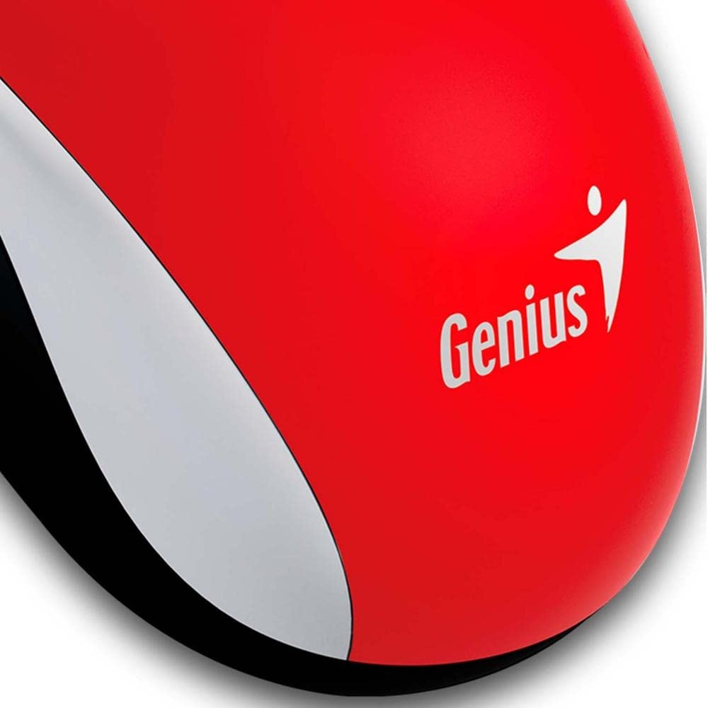 Genius DX-110 PC Mouse, PC/Mac, 2 Ways, Red, 31010116104