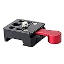 NICEYRIG Quick Release NATO Lock Clamp with 1/4'' 3/8'' Thread for NATO Rail Ball Head Friction Arm- 024