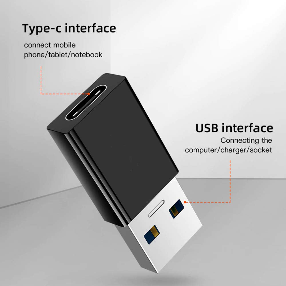 axGear USB-C Female to USB 3.0 Male Adapter Converter Type C to USB 3 F/M