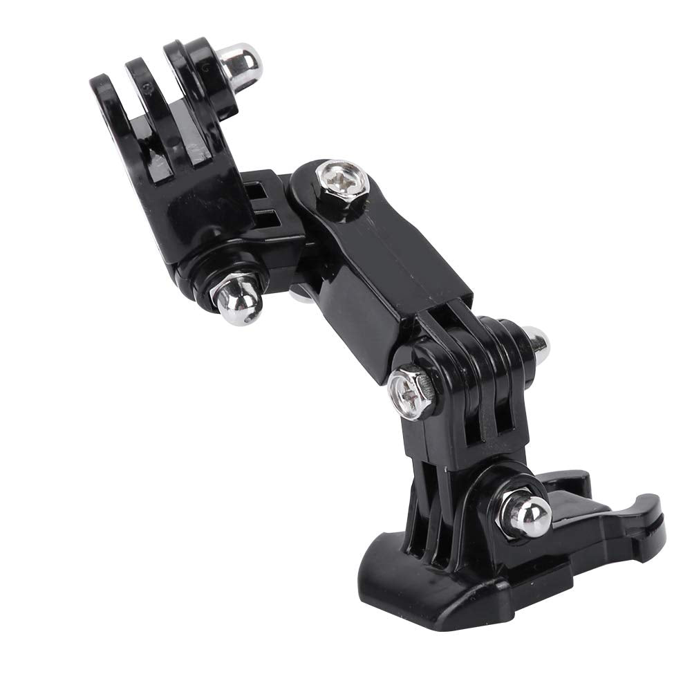 Serounder Helmet Mount Arm Adjustable Bracket Sports Camera Housing Adapter with Curved Adhesive Pad for Xiaoyi