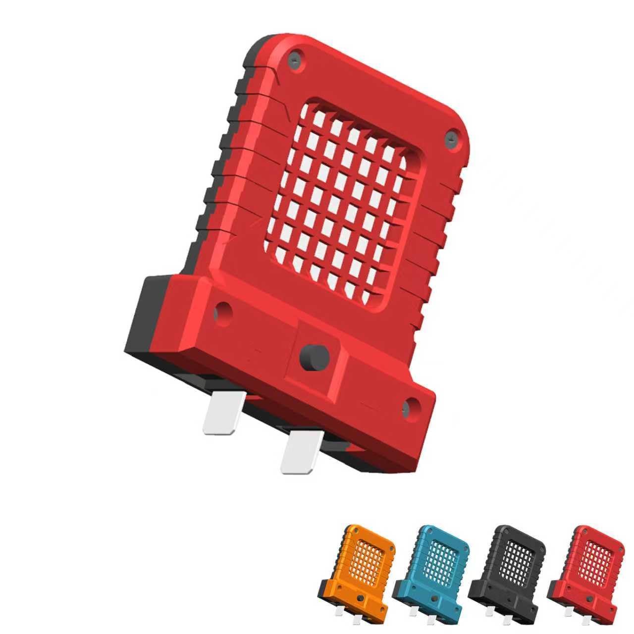 Battery Powered LED Flood Light for Electric Tools - Bright, Portable, and Versatile Outdoor Work Light (Battery Pack not Included) (Red)