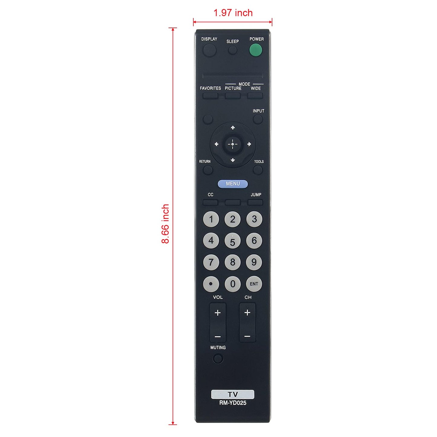 RM-YD025 Replaced Remote fit for Sony TV KDL-46S4100 KDL-40S4100 KDL-52S4100 KDL-22L4000 KDL-40S504 KDL-19M4000 KDL-40S5100 KDL-40SL150 KDL-40V5100