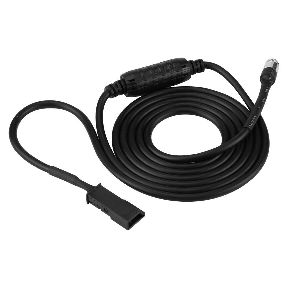 Car AUX Cable, 3 Pin Car AUX Audio Cable Adapter Auxiliary Input Adapter for E39 E46 E53 X5 16:9 CD Player Navigation