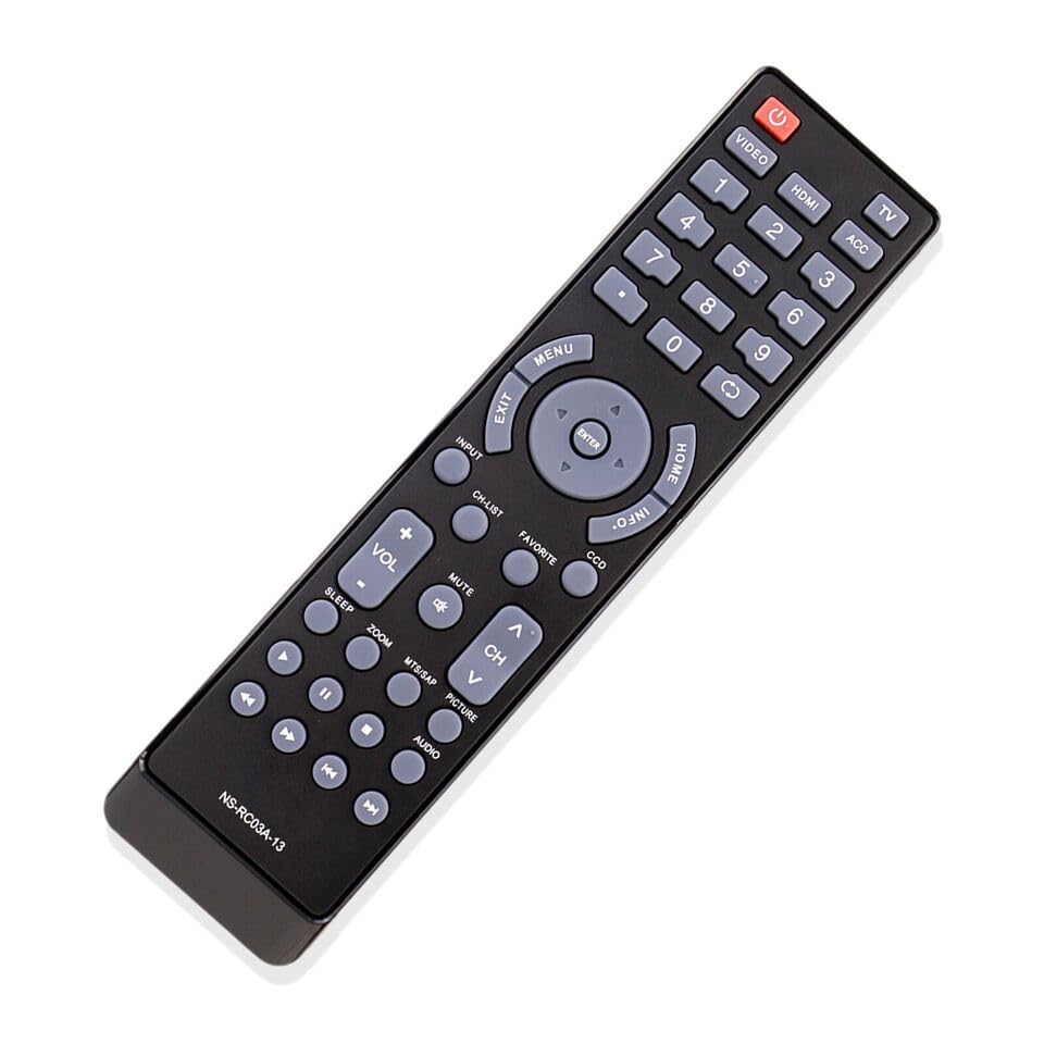 NS-RC03A-13 Remote Control Compatible with Insignia TV NS-19E310A13 NS-22E340A13 NS-24E340A13