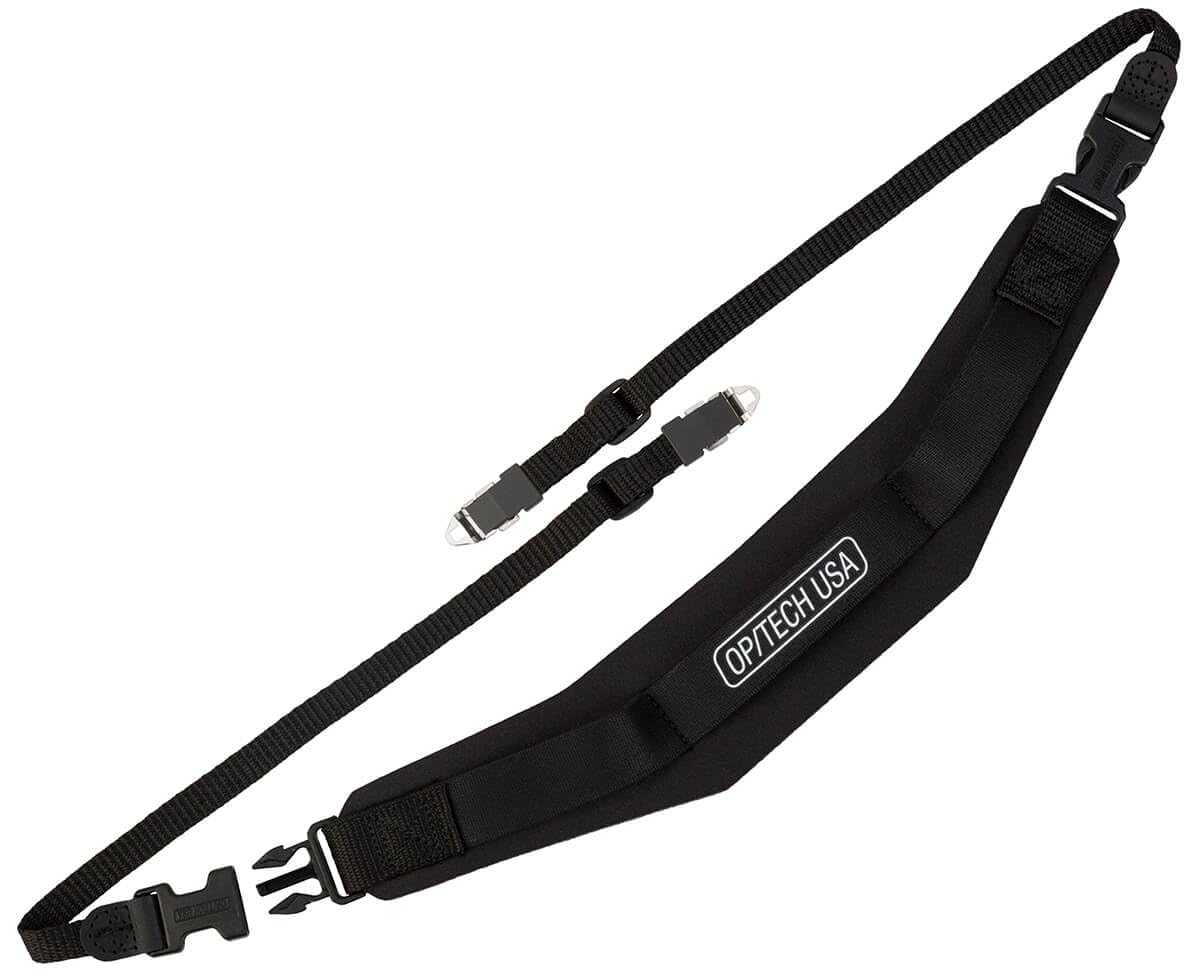 OP/TECH USA Super Pro Strap B - Padded Neoprene Camera Strap with Quick Disconnects | Fits Medium-Format Cameras with Posts (Hasselblad, Mamiya