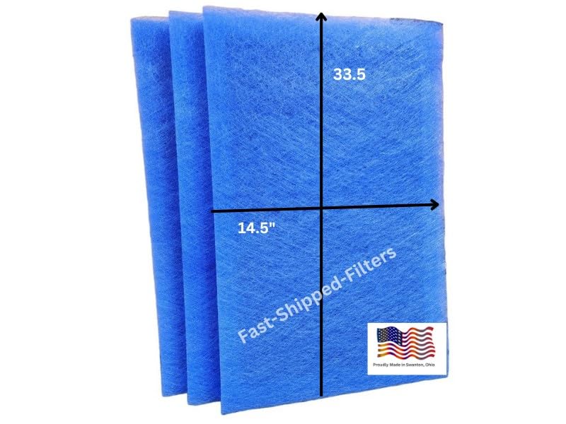 Fast-Shipped-Filters 3 Pack 16x36 Replacement Filter Pads Compatible with Dynamic Air Cleaner Refill