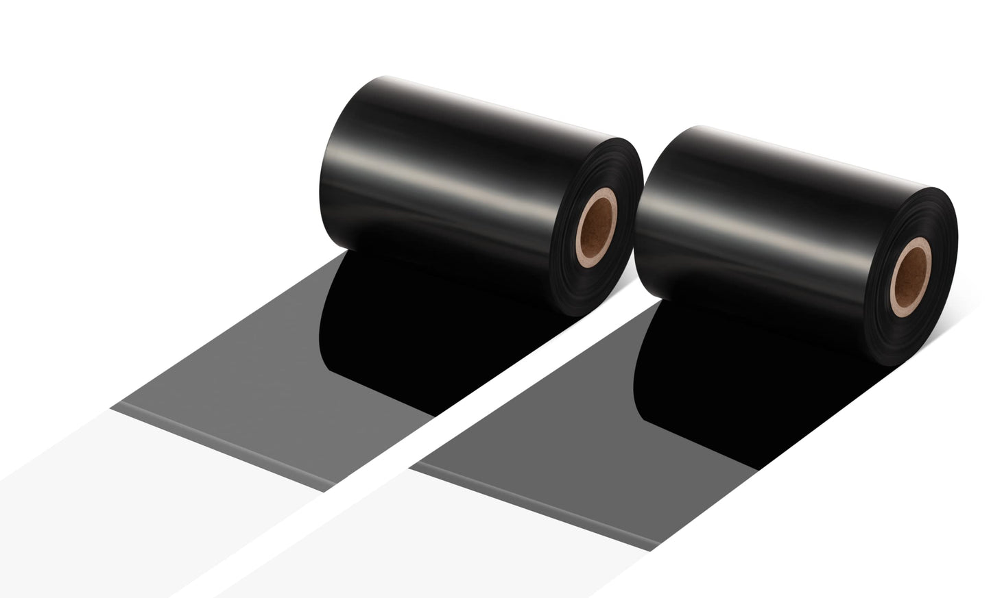Thermal Transfer Ribbon by Accurate Films for Zebra Printer, Box of 6, 3.15" x 1,476' (80mm X 450m), 1" Core, Black. Multi Purpose Resin Enhanced Wax