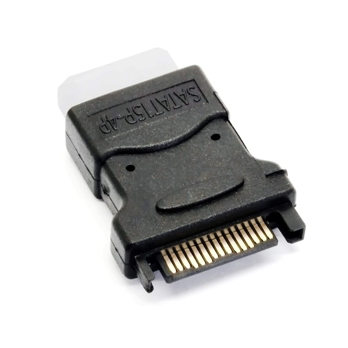 GLHONG Molex to Sata Power Adapter, Molex LP4 Power Adapter,4 Pin Male IDE Molex to Sata 15 Pin Male Adapter Converter for Power HDD, SSD, DVD RW