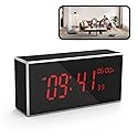 kelucimy Indoor Security Camera with Clock,HD1080P,Motion Detection,Wireless WiFi,Night Vision,160° Wide-Angle View,Phone App,24/7 Surveillance