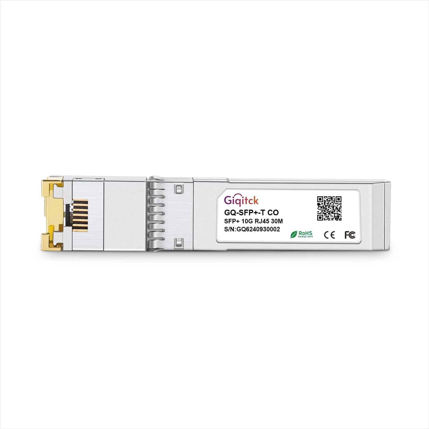 10GBase-T SFP+ to RJ-45 Transceiver, 10G SFP+ Copper Module for Cat6a/Cat7 Ethernet Cable, 30m, Compatible with Cisco SFP-10G-T-S, Ubiquiti UniFi